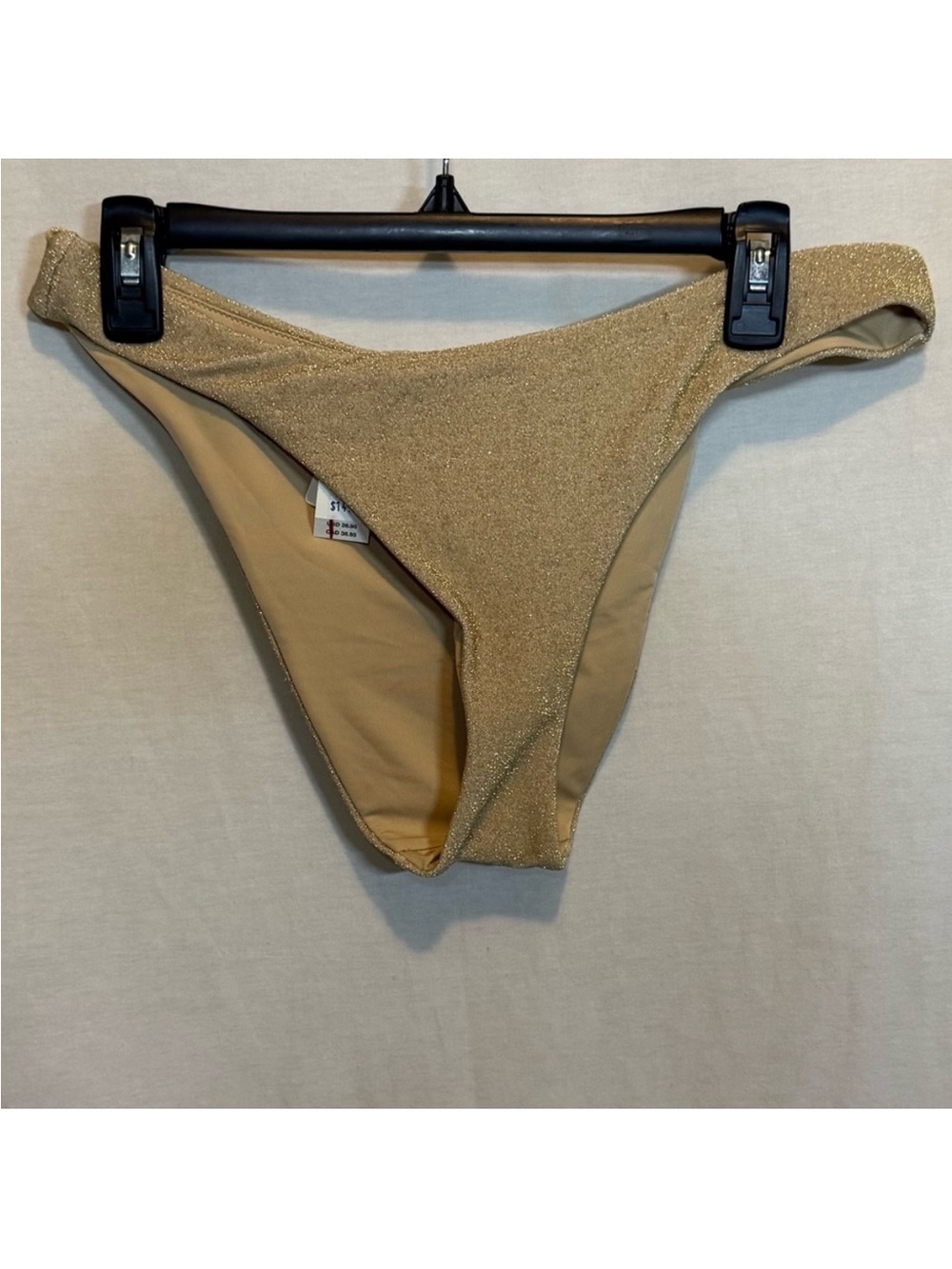 aerie Shimmery Gold Bikini Bottom